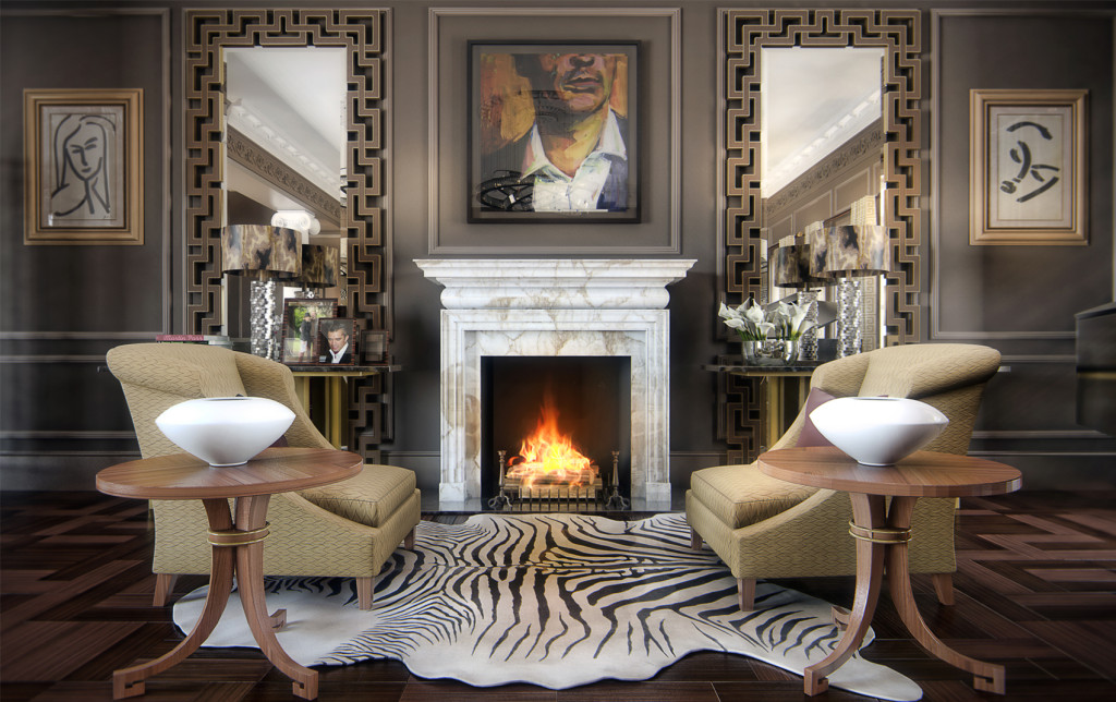 Belgravia fireplace used as an example by interior designer René Dekker