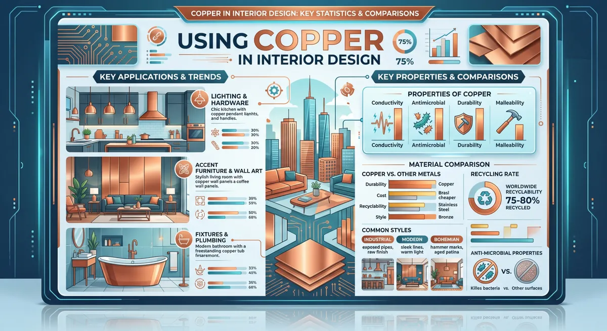 Infographic: Using Copper in Interior Design