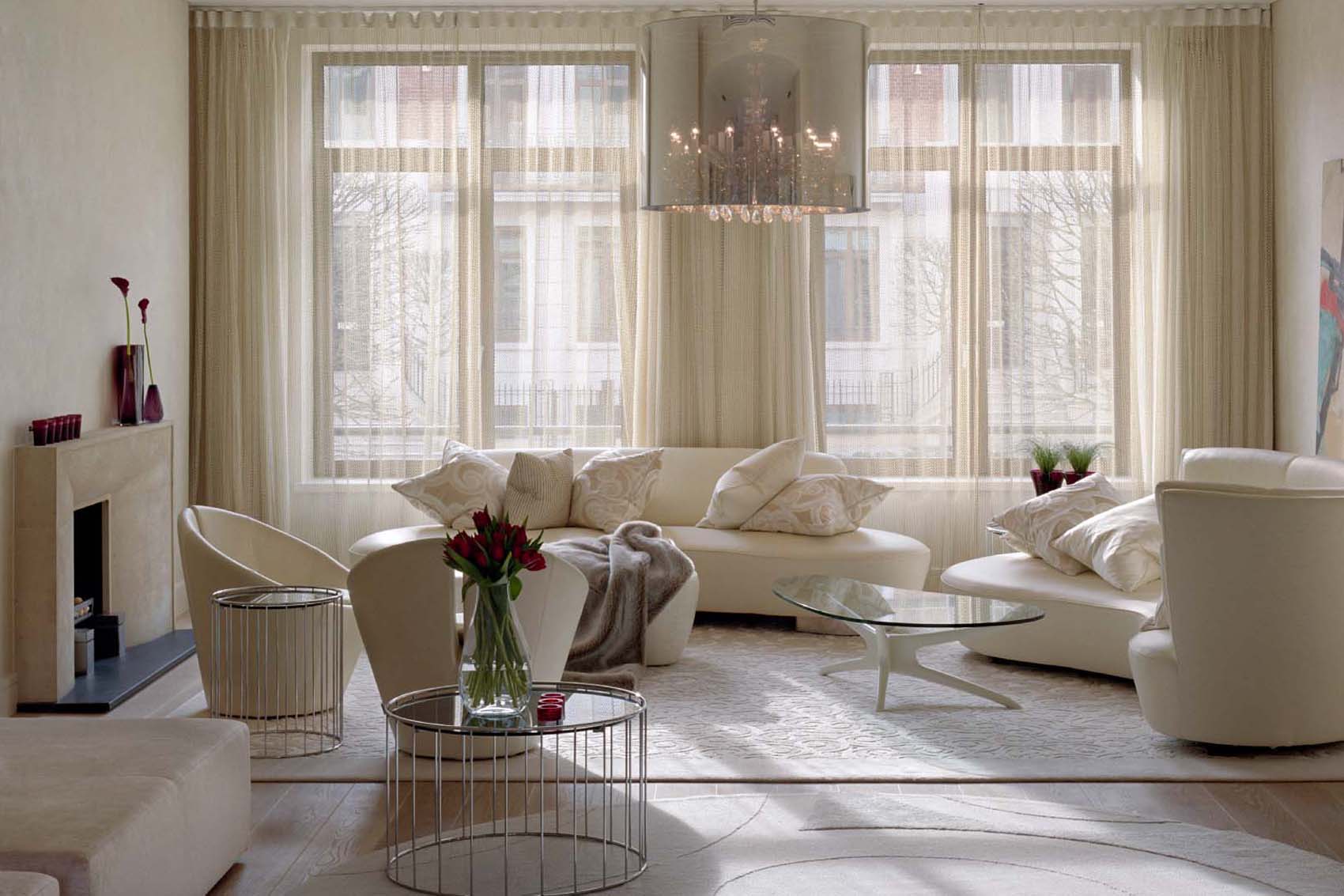 Off white and gold reception room, high end interior design, Rene Dekker, pearl polished plaster walls