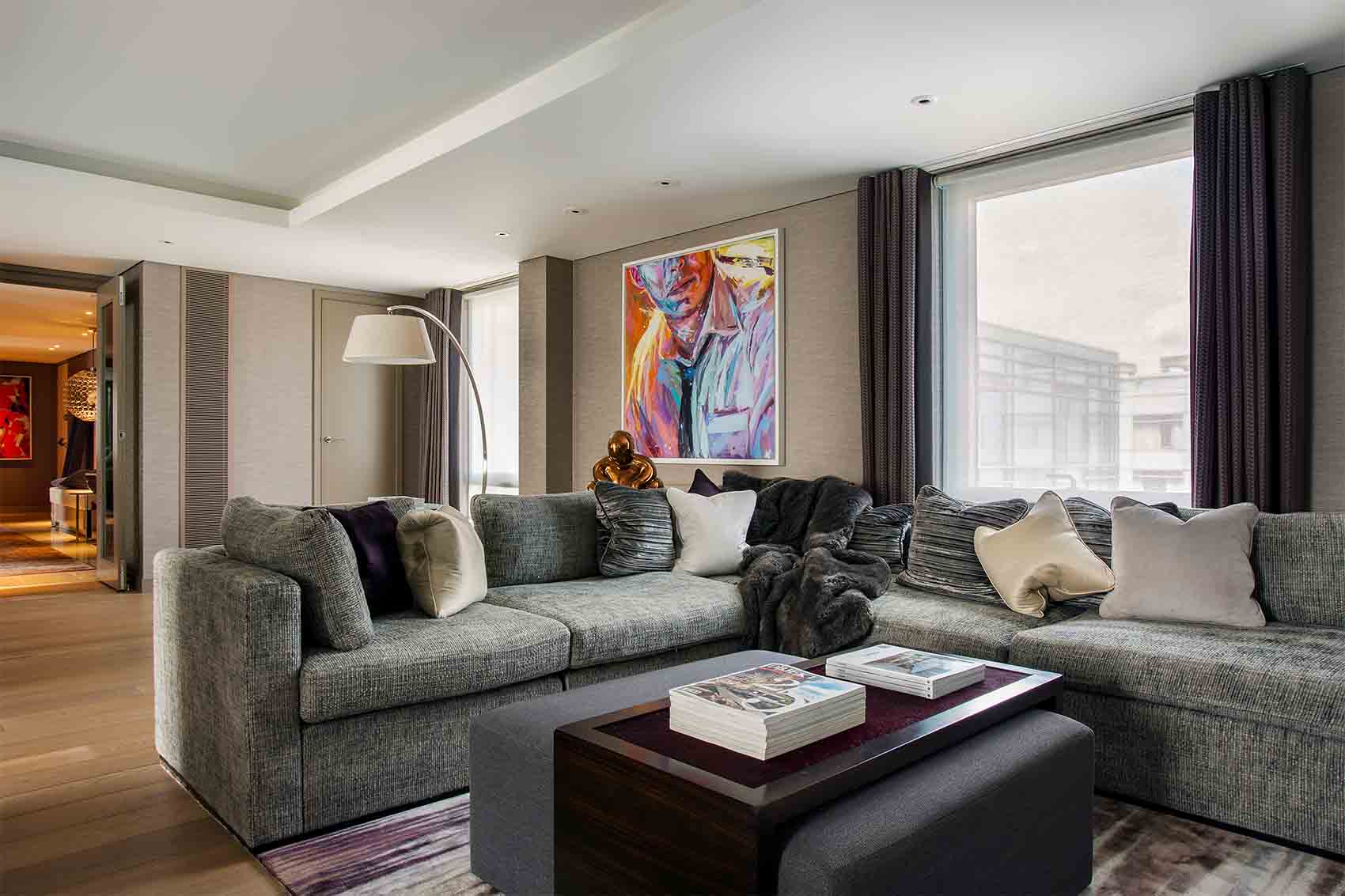 View of West London Penthouse | Luxury Residential Interior Designers in London